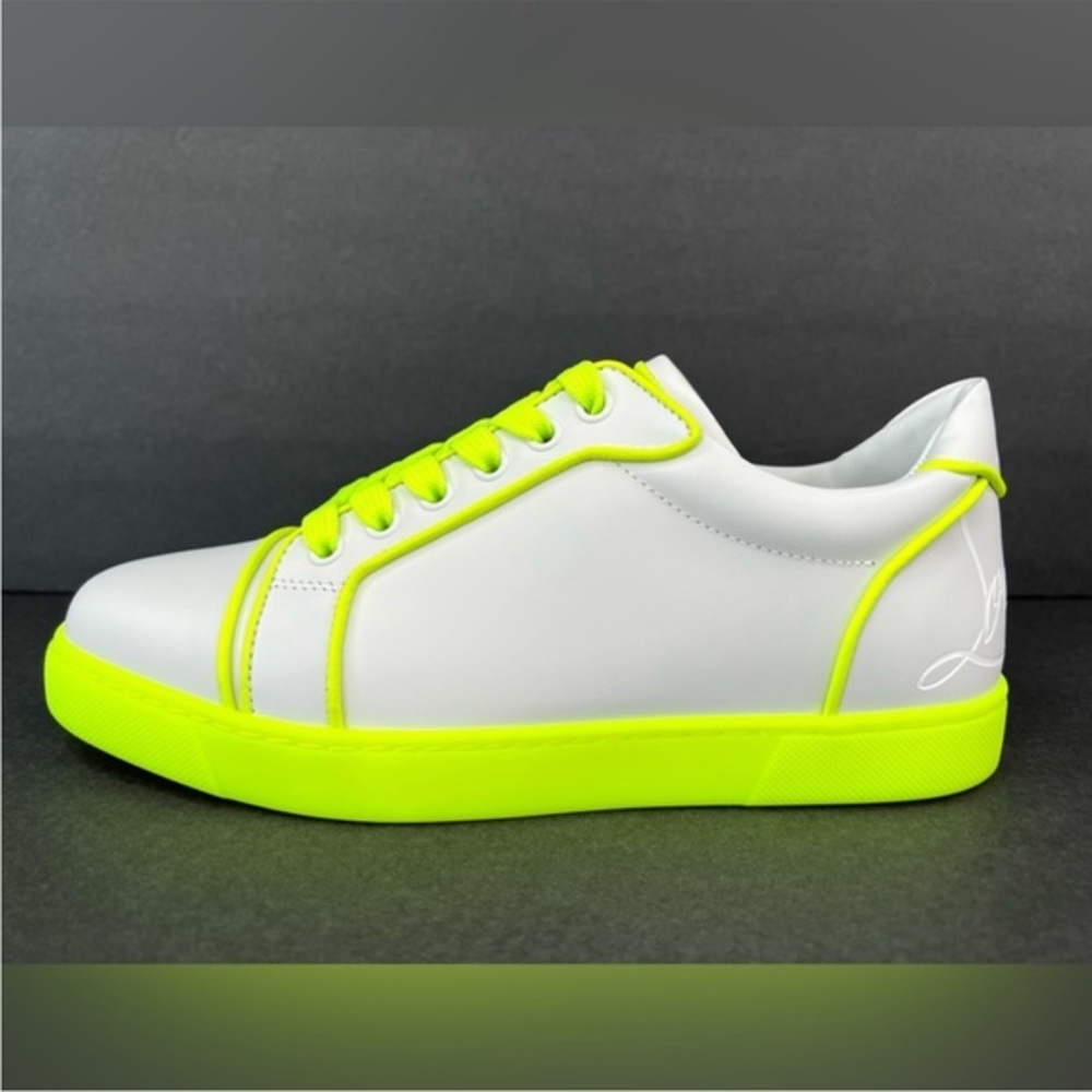 Christian Louboutin Fun Vieira Orlato Fluo Neon Logo Fashion Sneakers EU 36